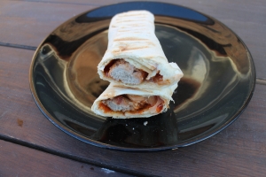 Шашлык из свиной в лаваше